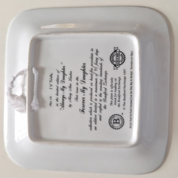 Vintage "Always My Daughter" Series Quilt Collectible Plates by Mary Ann Lasher - Picture 3 of 4